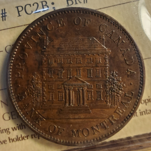 PC-2B Bank of Montreal penny token