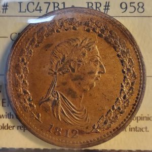 LC-47B1 One penny token 1812