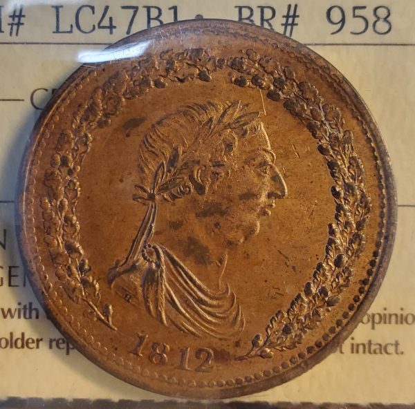 LC-47B1 One penny token 1812