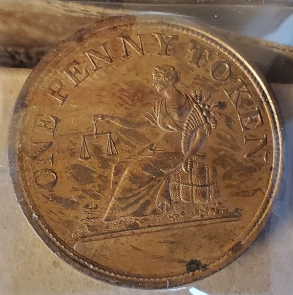 LC-47B1 One penny token 1812 - Image 2