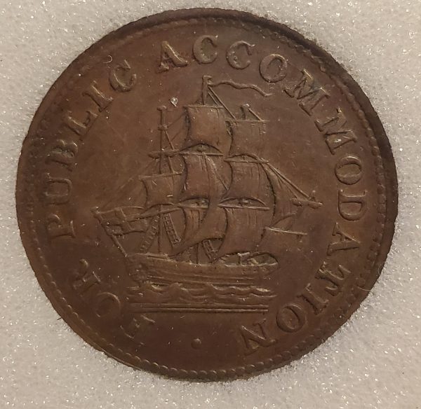 NB-4 St. John new brunswick half penny token - Image 2