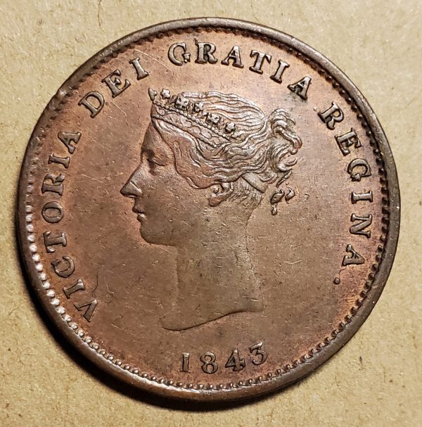 NB-1A2 New Brunswick half penny token #2