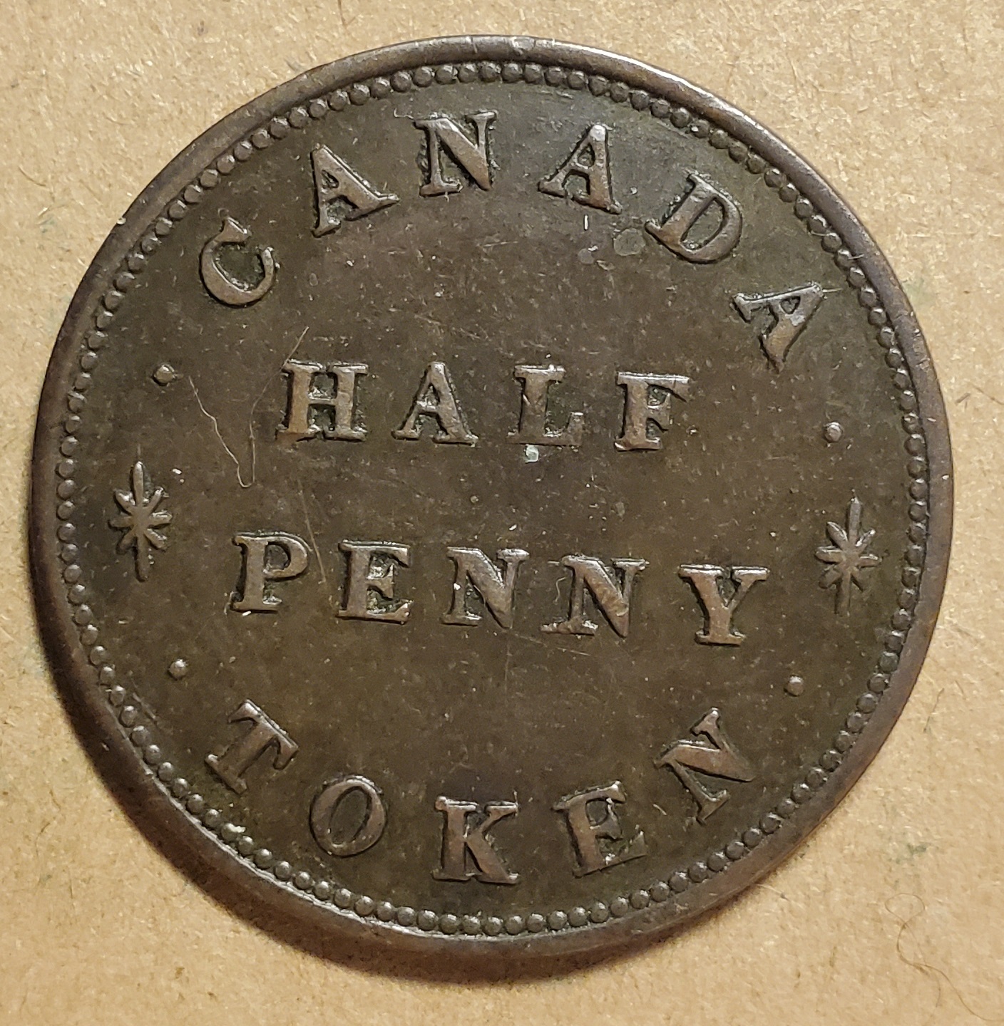 LC-14B Canada Half Penny Token – For Public Accommodation – Colonial ...