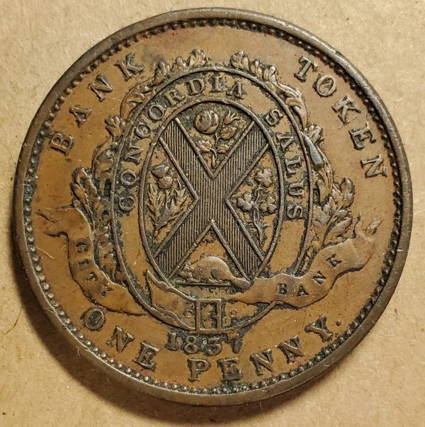 LC-9A3 One penny token – City Bank - Image 2