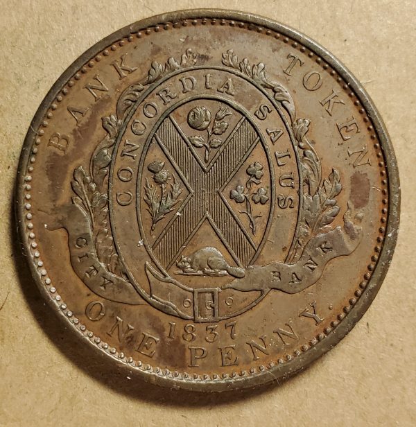 LC-9A2 One penny token – City Bank - Image 2